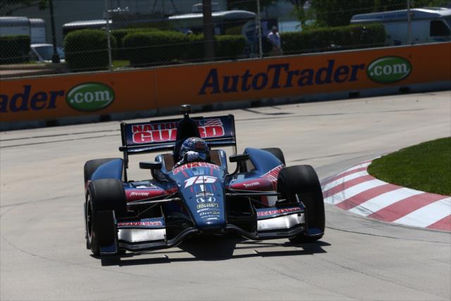 Graham Rahal on course during practice for the Chevrolet Dual In Detroit -- Photo by: Chris Jones