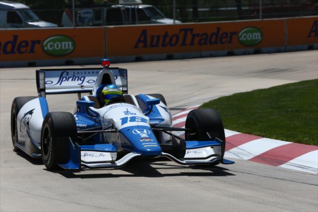 Carlos Huertas on course during practice for the Chevrolet Dual In Detroit -- Photo by: Chris Jones