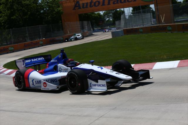Mikhail Aleshin on course during practice for the Chevrolet Dual In Detroit -- Photo by: Chris Jones
