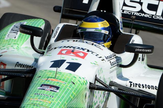 Sebastien Bourdais on course during practice for the Chevrolet Dual in Detroit -- Photo by: Chris Owens
