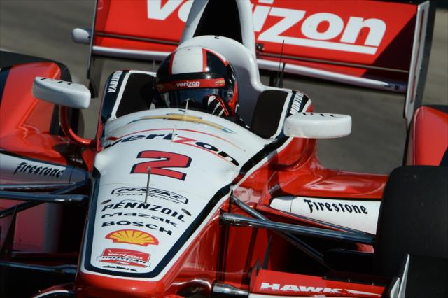 Juan Pablo Montoya on course during practice for the Chevrolet Dual in Detroit -- Photo by: Chris Owens