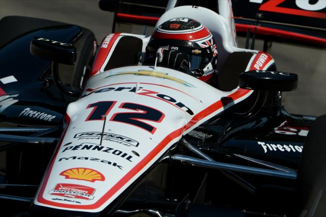 Will Power on course during practice for the Chevrolet Dual in Detroit -- Photo by: Chris Owens