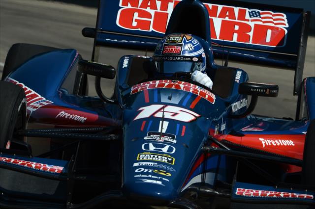 Graham Rahal on course during practice for the Chevrolet Dual in Detroit -- Photo by: Chris Owens