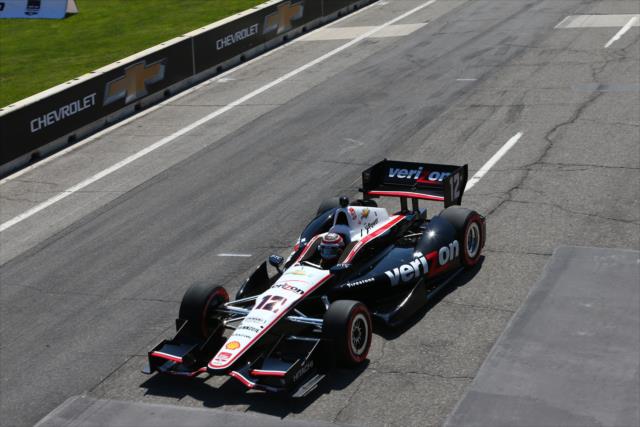 Will Power on the frontstretch during Race 1 of the Chevrolet Indy Dual in Detroit -- Photo by: Chris Jones