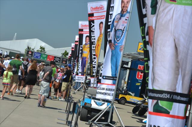 The Belle Isle Paddock comes to life with fans and activity -- Photo by: Chris Owens