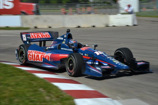 Graham Rahal exits Turn 4 during Race 1 of the Chevrolet Indy Dual in Detroit -- Photo by: Chris Owens