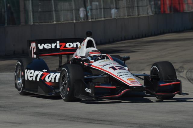 Will Power enters Turn 5 during Race 1 of the Chevrolet Indy Dual in Detroit -- Photo by: Chris Owens