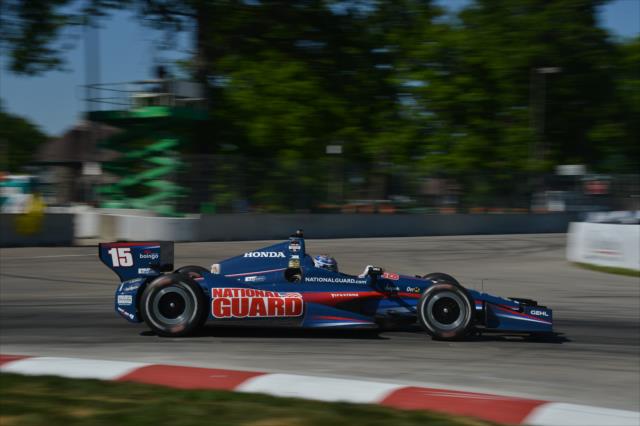 Graham Rahal exits Turn 3 during Race 1 of the Chevrolet Indy Dual in Detroit -- Photo by: Chris Owens