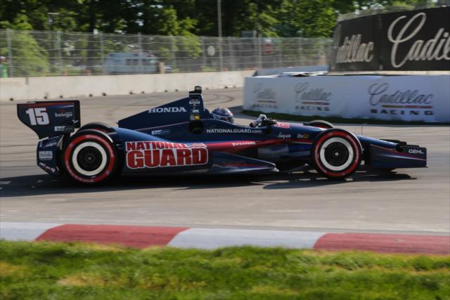 Graham Rahal on course during qualifications for Race 1 of the Chevrolet Indy Dual in Detroit -- Photo by: Joe Skibinski
