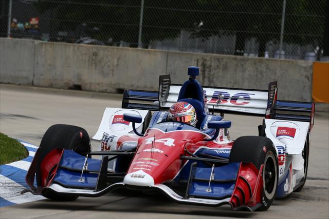 Carlos Munoz hits the apex of Turn 11 during practice for the Chevrolet Detroit Grand Prix -- Photo by: Bret Kelley
