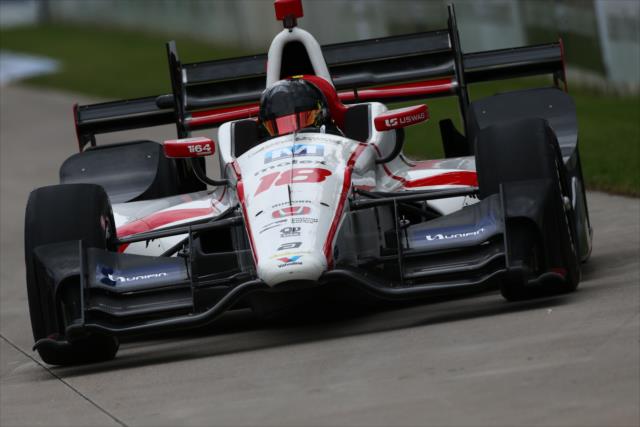 Esteban Gutierrez sets up for Turn 12 during practice for the Chevrolet Detroit Grand Prix -- Photo by: Bret Kelley