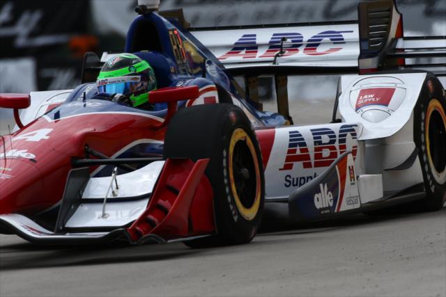 Conor Daly rolls into Turn 13 during practice for the Chevrolet Detroit Grand Prix -- Photo by: Bret Kelley