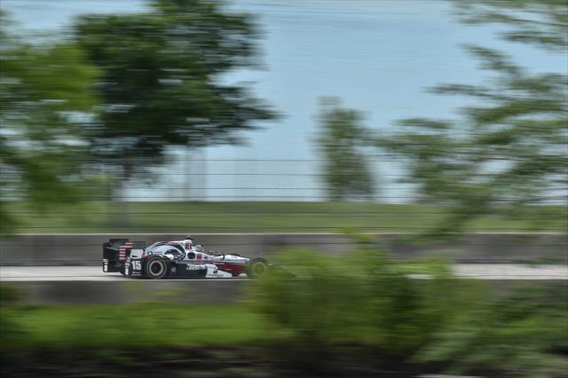 Graham Rahal sails down the backstretch during practice for the Chevrolet Detroit Grand Prix -- Photo by: Chris Owens