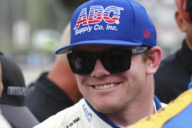 Conor Daly along pit lane during pre-race festivities for Race 1 of the Chevrolet Detroit Grand Prix -- Photo by: Bret Kelley