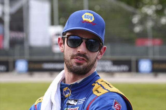 Alexander Rossi on pit lane following Race 1 of the Chevrolet Detroit Grand Prix -- Photo by: Bret Kelley