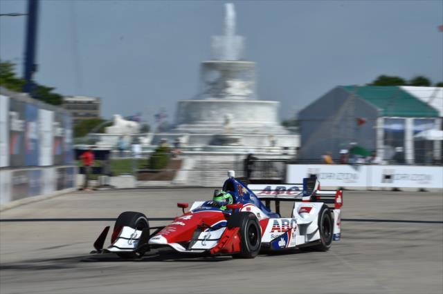 Conor Daly sails into Turn 11 during Race 1 of the Chevrolet Detroit Grand Prix -- Photo by: Chris Owens