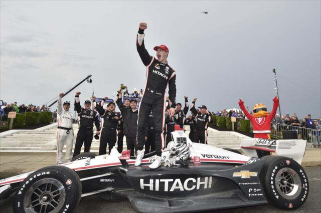 Josef Newgarden wins the Detroit Grand Prix -- Photo by: Chris Owens