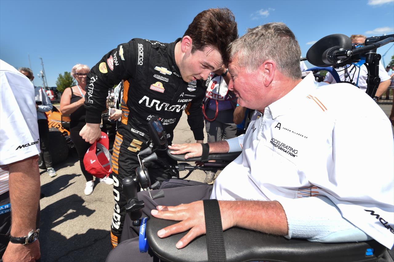 Pato O'Ward and Sam Schmidt - Chevrolet Grand Prix of Detroit -- Photo by: Chris Owens