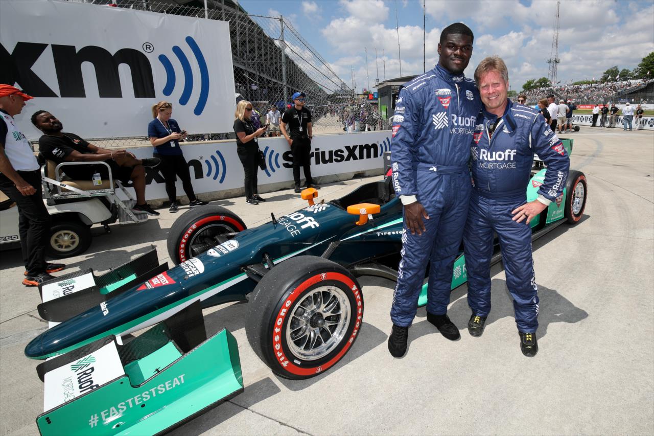 Jamin Davis with Davey Hamilton - Chevrolet Grand Prix of Detroit -- Photo by: Joe Skibinski
