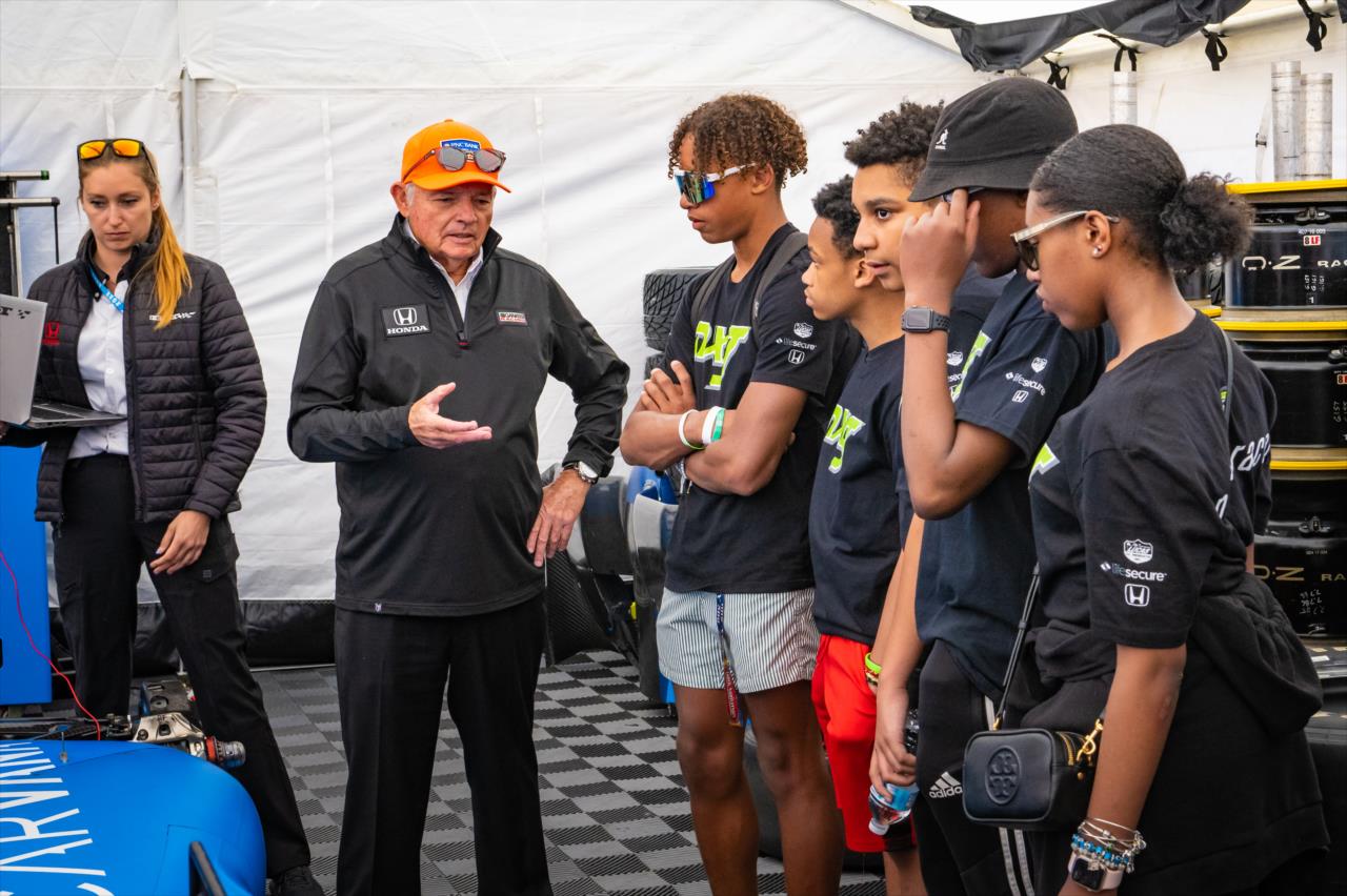 NXG Nexgenracers visit with Mike Hull from Chip Ganassi Racing - Chevrolet Detroit Grand Prix - By: Karl Zemlin -- Photo by: Karl Zemlin