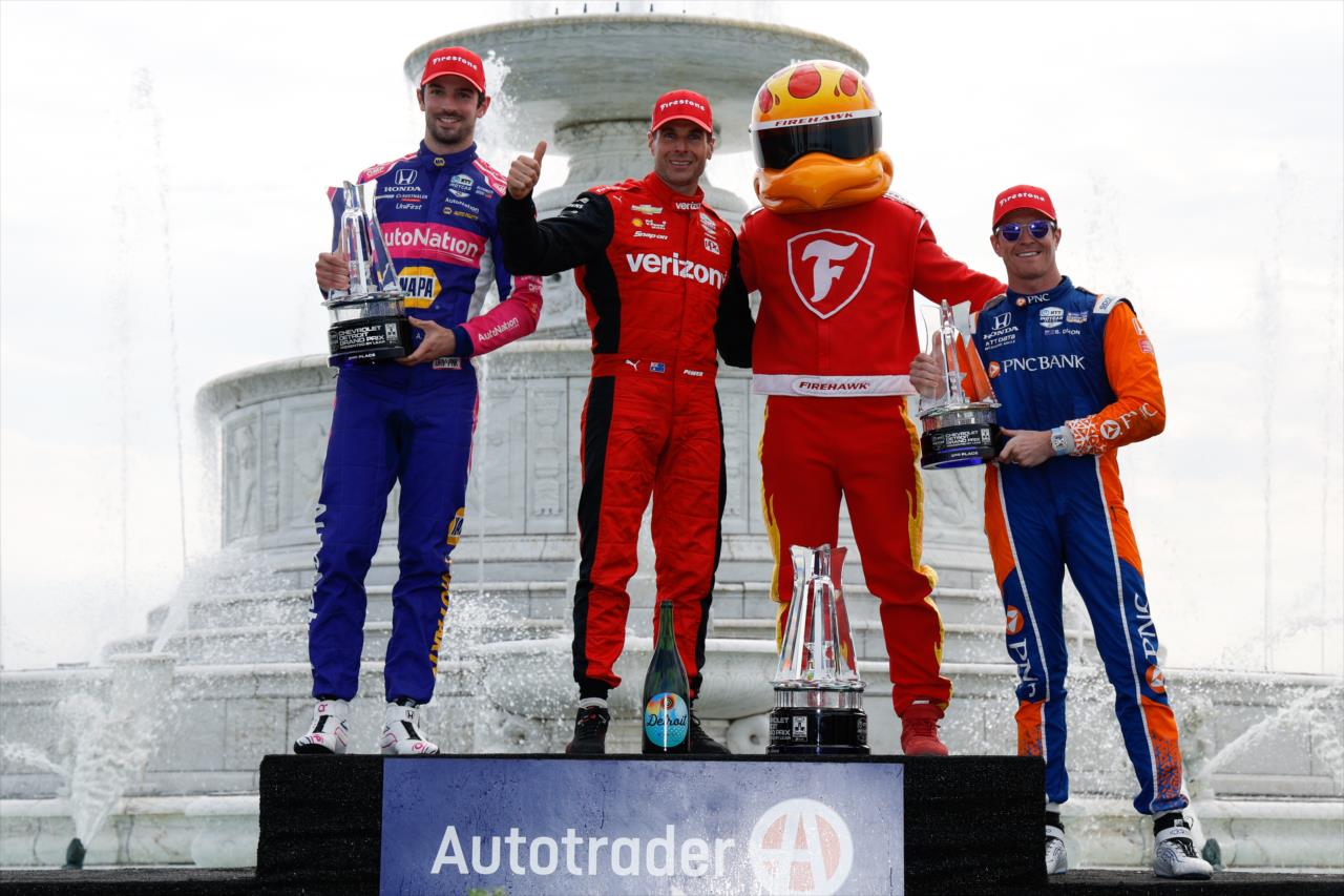 Alexander Rossi, Will Power, Scott Dixon - Chevrolet Detroit Grand Prix - By: Joe Skibinski -- Photo by: Joe Skibinski