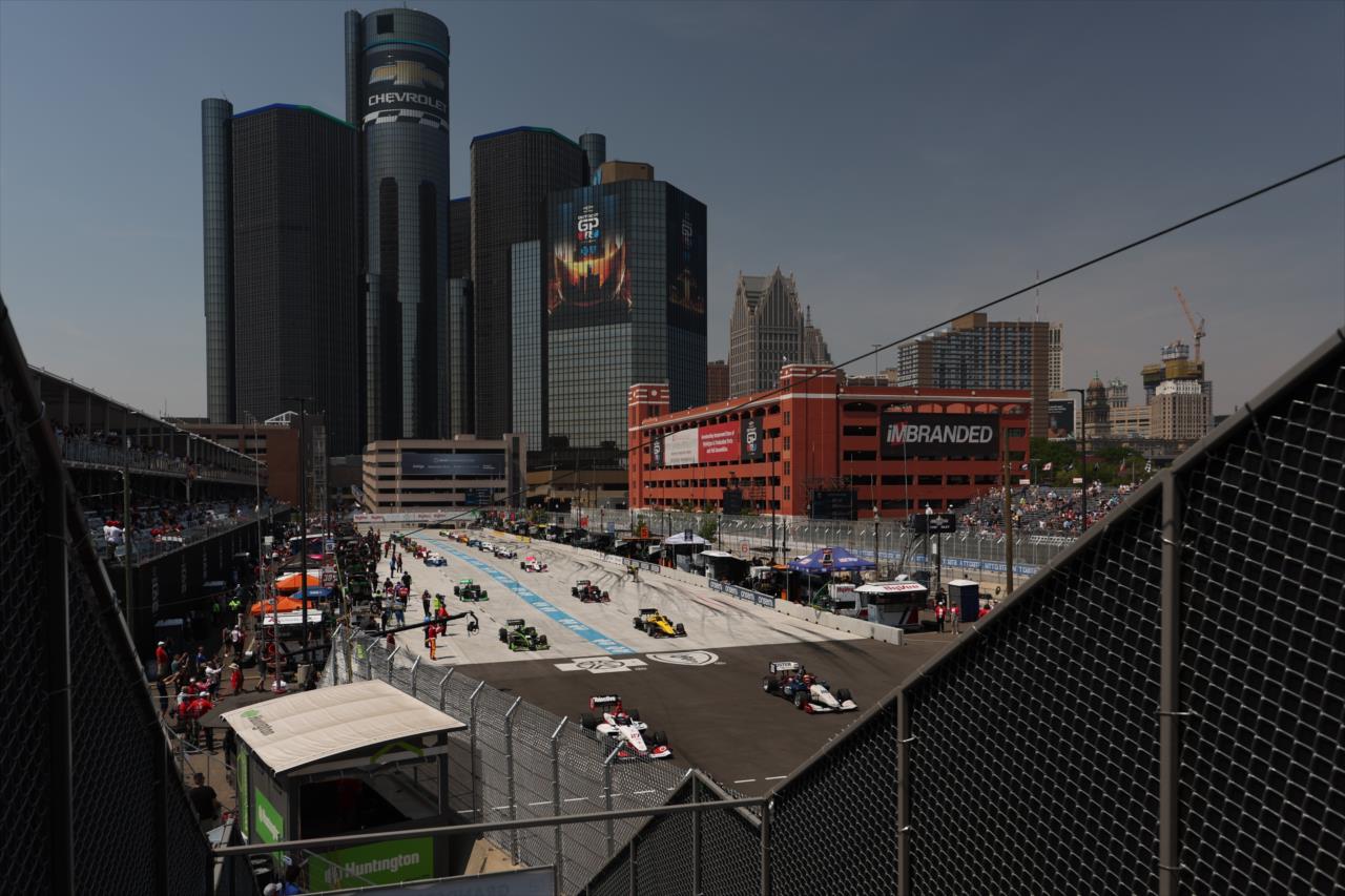 Starting Grid - INDY NXT By Firestone Detroit Grand Prix - By: Chris Owens -- Photo by: Chris Owens