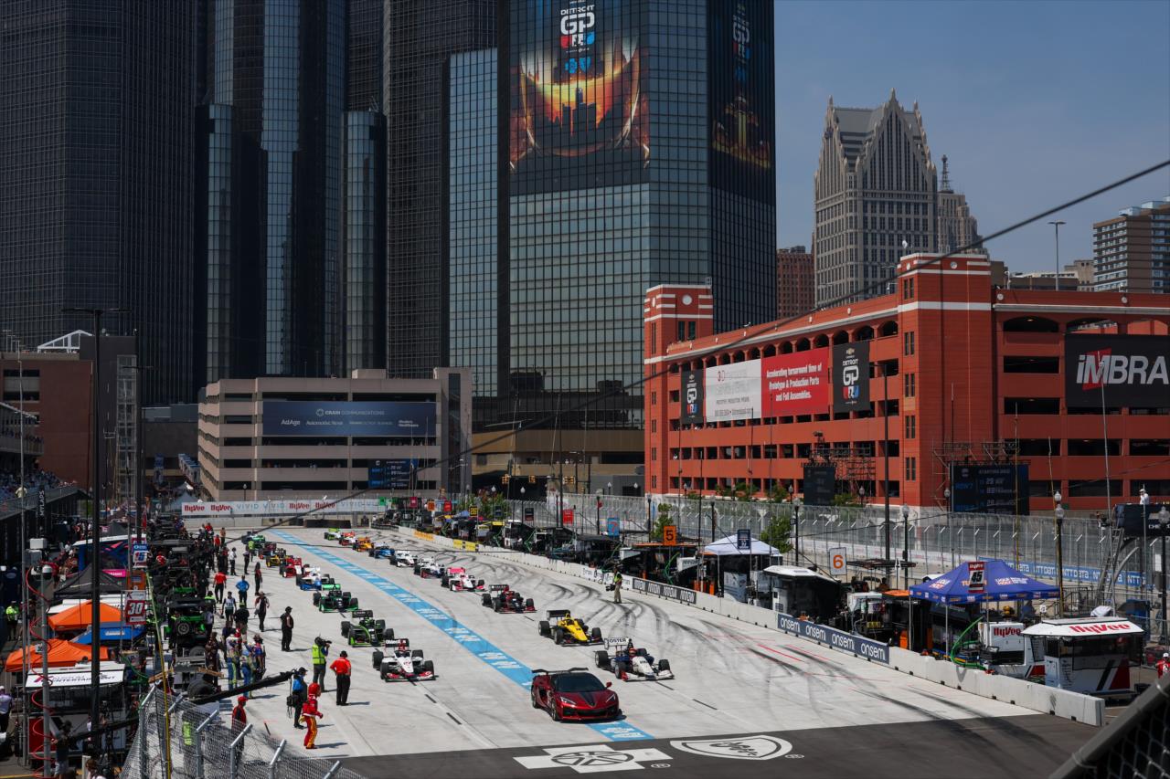 Starting Grid - INDY NXT By Firestone Detroit Grand Prix - By: Chris Owens -- Photo by: Chris Owens