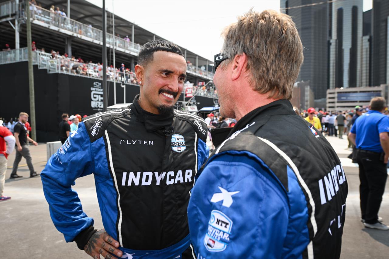 Luis Da Silva Jr. and Davey Hamilton - Fastest Seat in Sports - Chevrolet Detroit Grand Prix presented by Lear - By: James Black -- Photo by: James  Black
