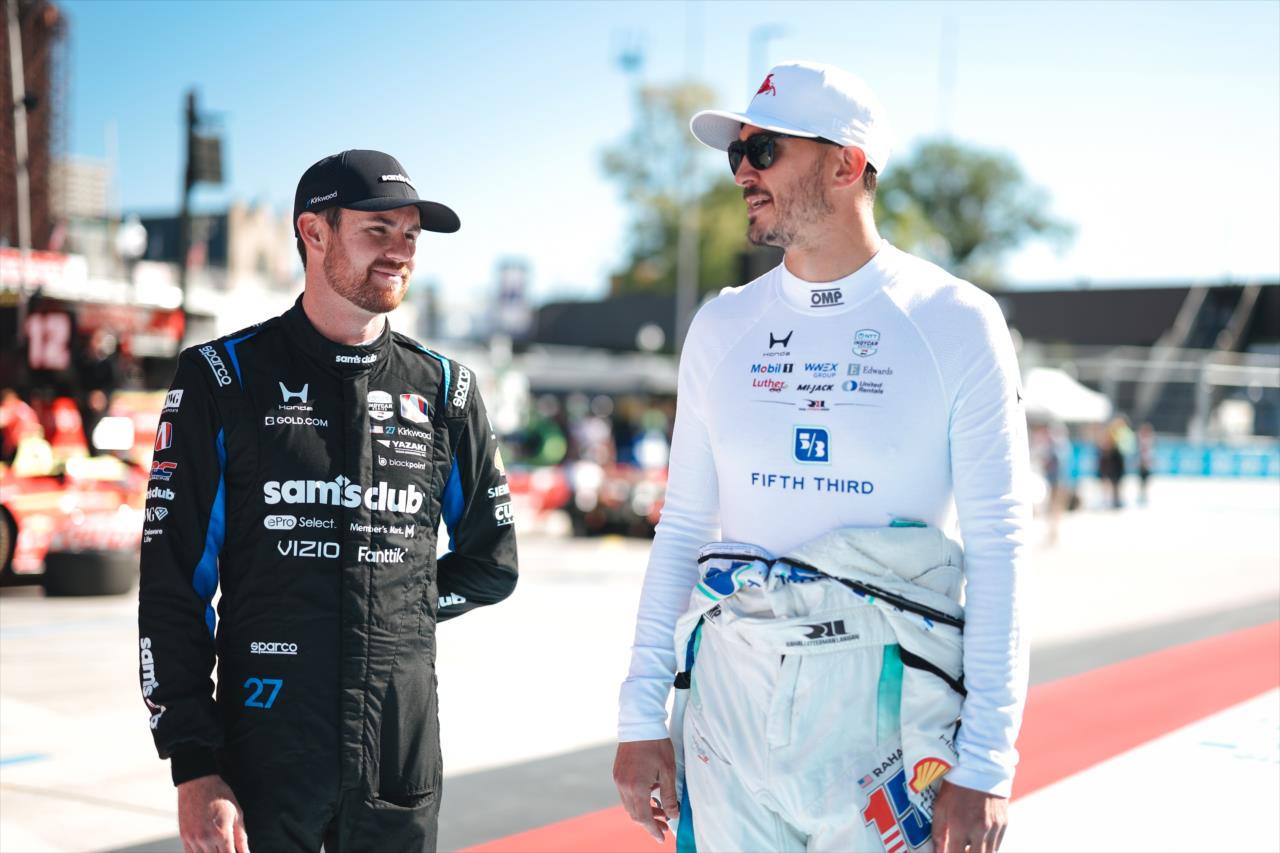 Kyle Kirkwood and Graham Rahal - Chevrolet Detroit Grand Prix - By: Chris Owens -- Photo by: Chris Owens