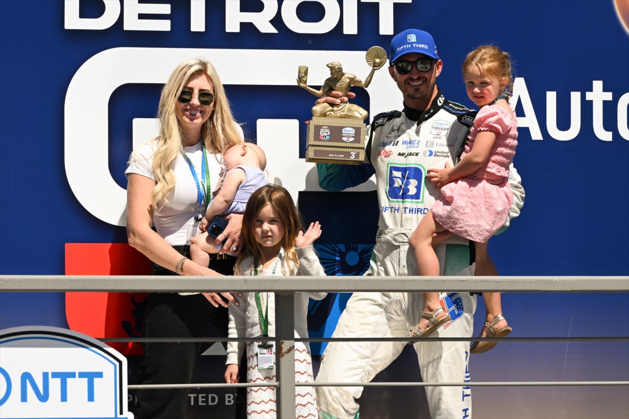 Graham and Courtney Rahal and family - Chevrolet Detroit Grand Prix - By: James Black -- Photo by: James  Black