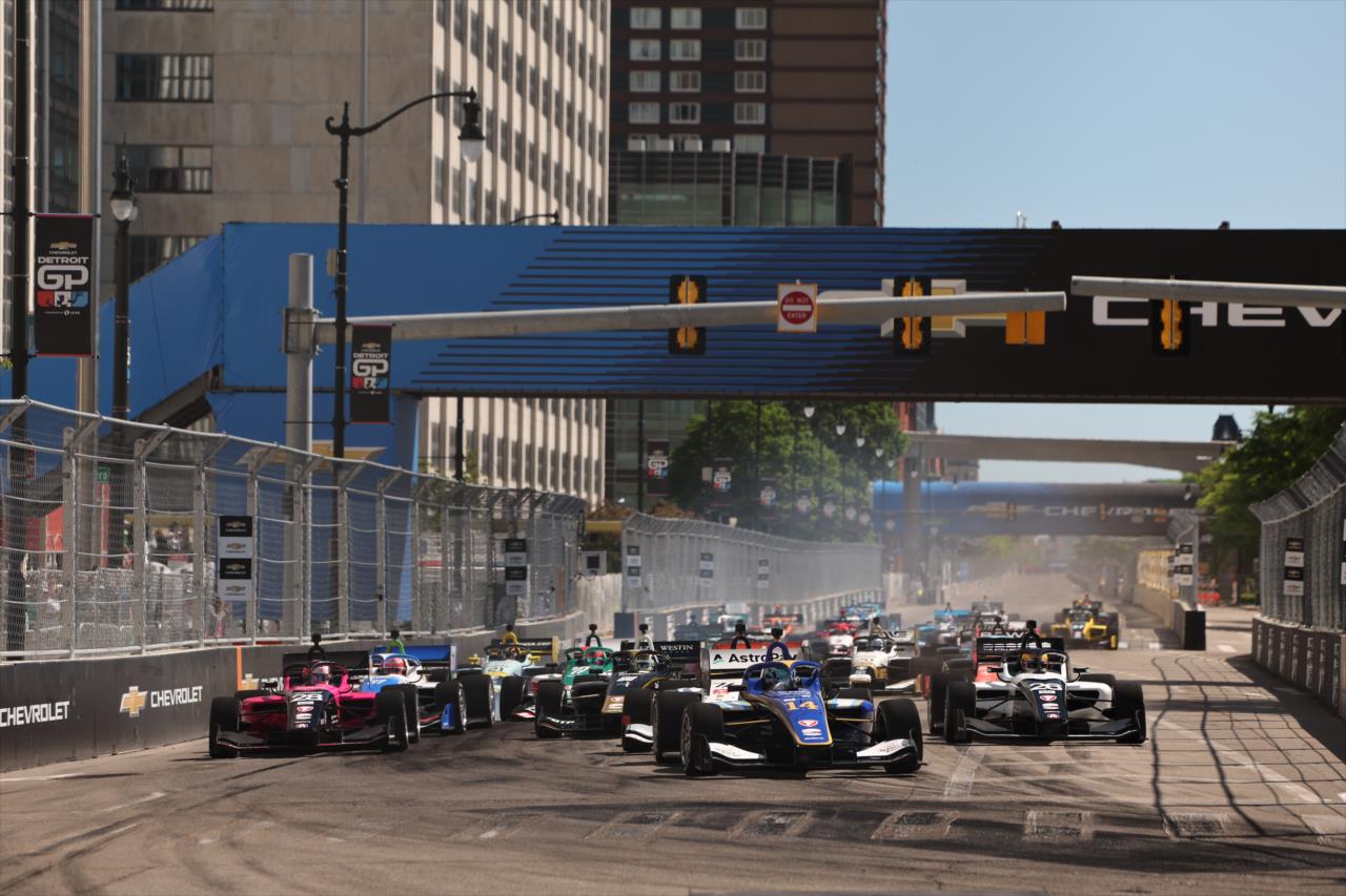Alessandro de Tullio leads the field - INDY NXT by Firestone - By: Joe Skibinski -- Photo by: Joe Skibinski