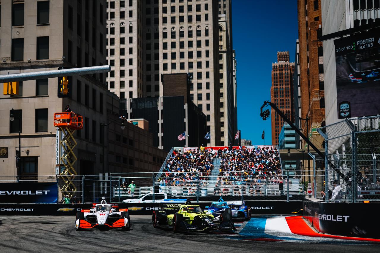 Alex Palou and Will Power - Chevrolet Detroit Grand Prix - By: Joe Skibinski -- Photo by: Joe Skibinski