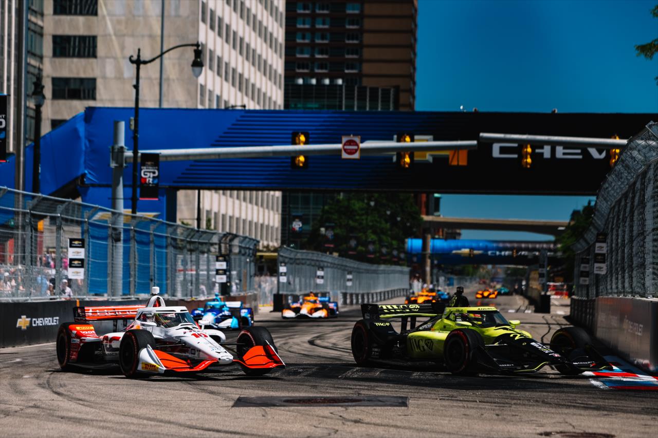 Alex Palou and Will Power - Chevrolet Detroit Grand Prix - By: Joe Skibinski -- Photo by: Joe Skibinski