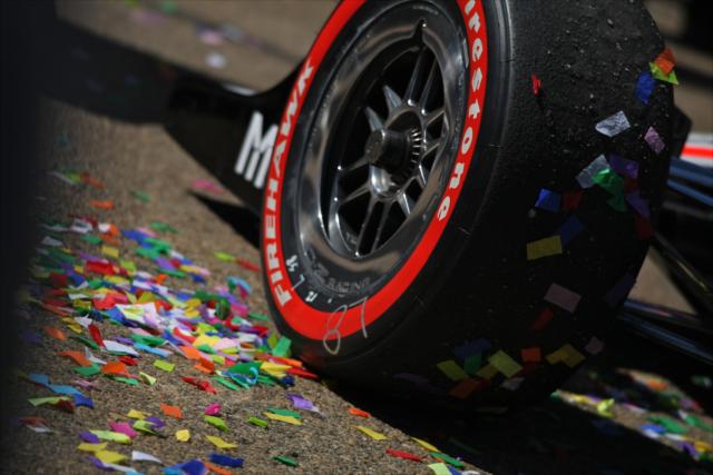 Confetti for the winner. -- Photo by: Shawn Gritzmacher