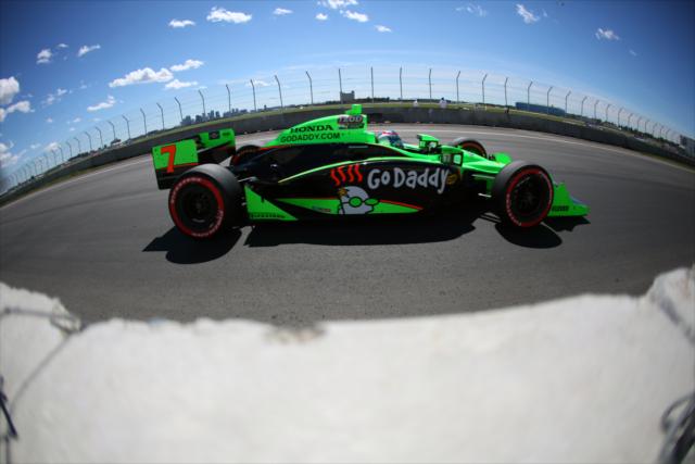 Danica Patrick during the race. -- Photo by: Shawn Gritzmacher