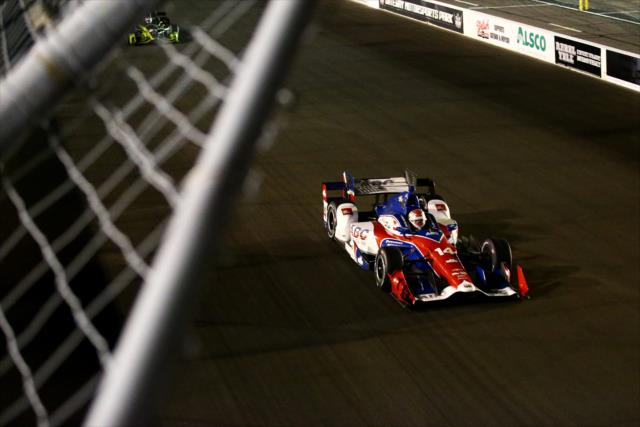 Carlos Munoz races down the frontstretch during the Bommarito Automotive Group 500 at Gateway Motorsports Park -- Photo by: Bret Kelley