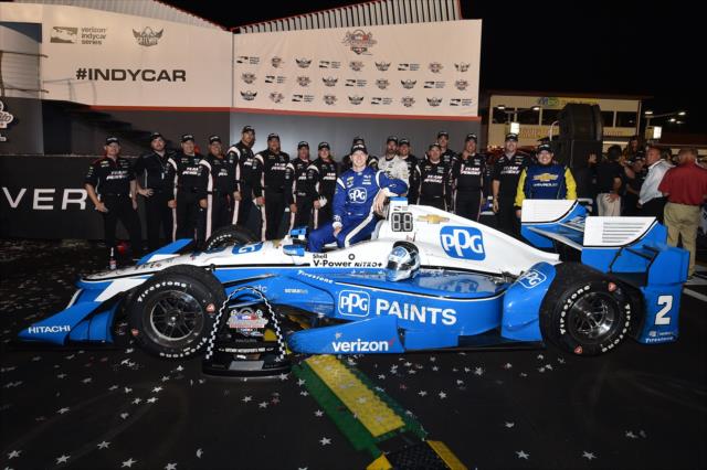 Josef Newgarden and Team Penske win the Bommarito Automotive Group 500 at Gateway Motorsports Park -- Photo by: Chris Owens