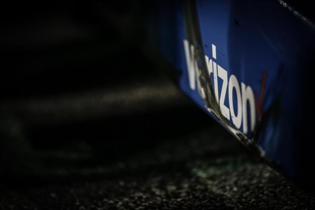 Battle scars on the No. 2 PPG Chevrolet of Josef Newgarden after winning the Bommarito Automotive Group 500 at Gateway Motorsports Park -- Photo by: Shawn Gritzmacher