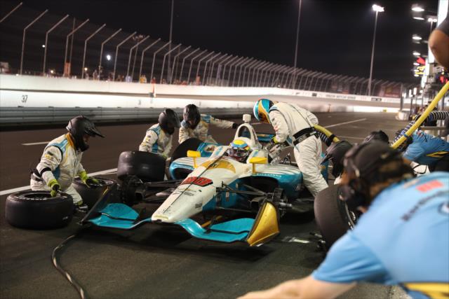 Gabby Chaves comes in for tires and fuel on pit lane during the Bommarito Automotive Group 500 at Gateway Motorsports Park -- Photo by: Chris Jones