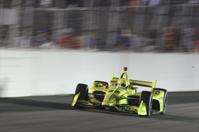 Simon Pagenaud streaks down the frontstretch during the Bommarito Automotive Group 500 at Gateway Motorsports Park -- Photo by: Chris Owens