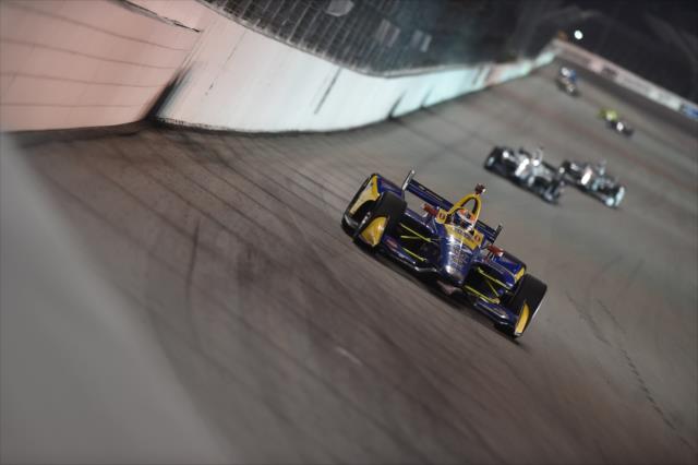 Alexander Rossi sets up for Turn 1 during the Bommarito Automotive Group 500 at Gateway Motorsports Park -- Photo by: Chris Owens