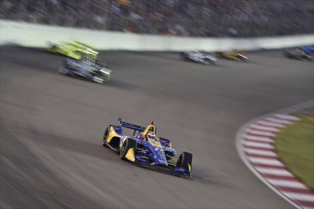 Alexander Rossi shoots into Turn 1 during the Bommarito Automotive Group 500 at Gateway Motorsports Park -- Photo by: Chris Owens