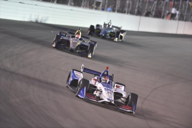 Marco Andretti dives into Turn 1 during the Bommarito Automotive Group 500 at Gateway Motorsports Park -- Photo by: Chris Owens