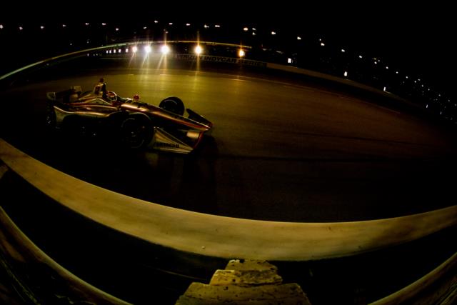 Will Power makes his exit of Turn 2 during the Bommarito Automotive Group 500 at Gateway Motorsports Park -- Photo by: Shawn Gritzmacher