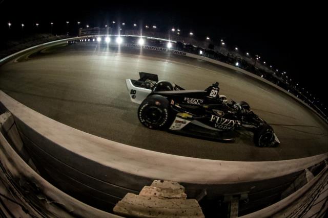 Ed Carpenter makes his exit of Turn 2 during the Bommarito Automotive Group 500 at Gateway Motorsports Park -- Photo by: Shawn Gritzmacher
