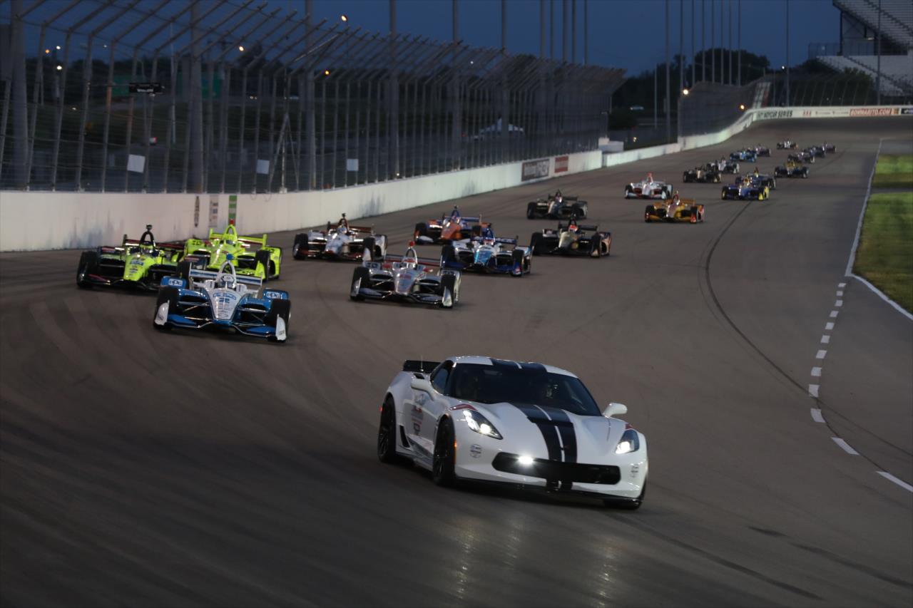 Pace car leads the field -- Photo by: Chris Jones
