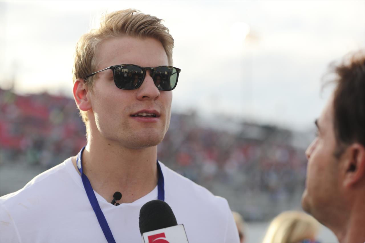Honda Fastest Seat in Sports rider and St. Louis Blues player Colton Parayko -- Photo by: Chris Owens