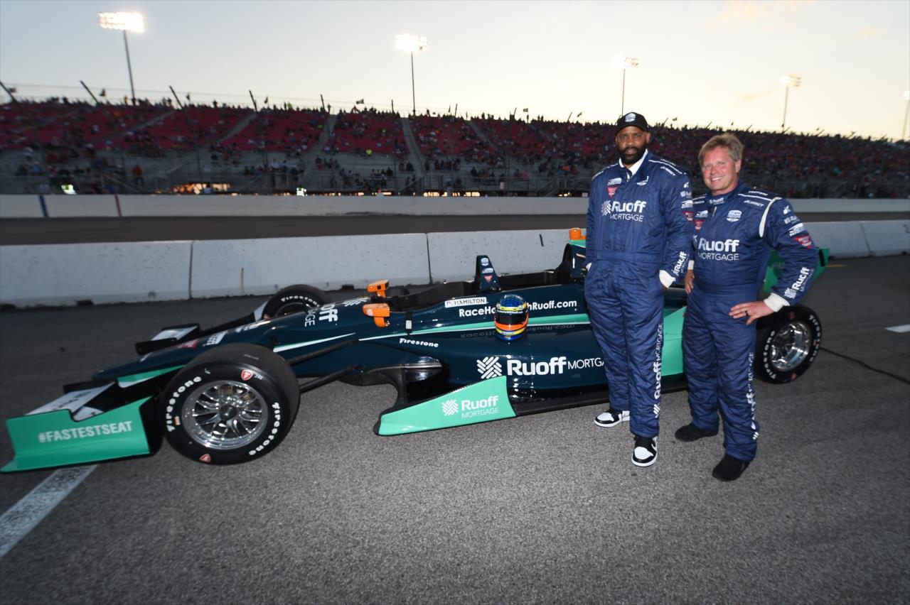 Cuonzo Martin and Davey Hamilton - Fastest Seat in Sports - Bommarito Automotive Group 500 -- Photo by: Chris Owens