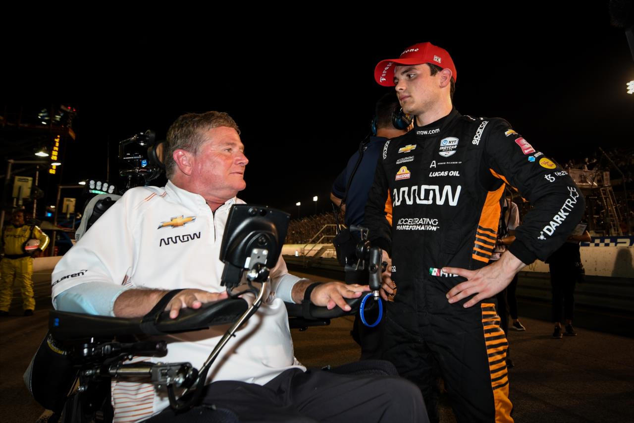 Sam Schmidt and Pato O'Ward - Bommarito Automotive Group 500 -- Photo by: James  Black