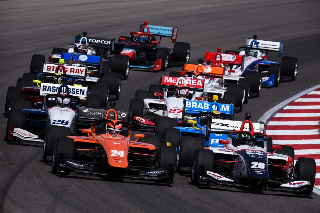 Start of the Indy Lights at World Wide Technology Raceway - By: James Black -- Photo by: James  Black